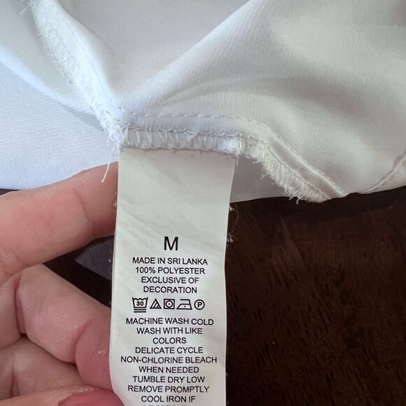 Kate Spade Satin Bridal Robe White Black Trim “Mrs.” Embroidered Belted M - Picture 7 of 10